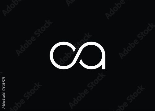 CA logo monogram icon vector template