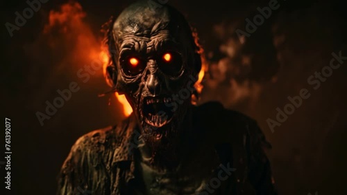 Lonely scary zombie