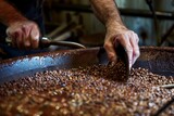 Precision in Coffee Roasting: Stirring Beans for Perfect Aroma