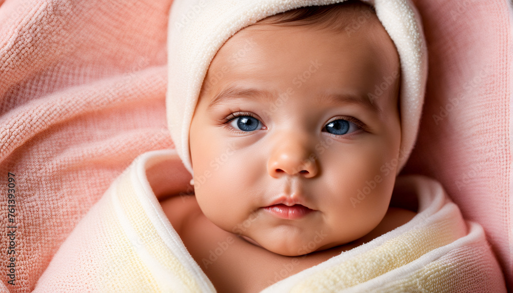 portrait baby, skincare, newborn child, happy baby portrait portrait baby, skincare, newborn child, happy baby portrait