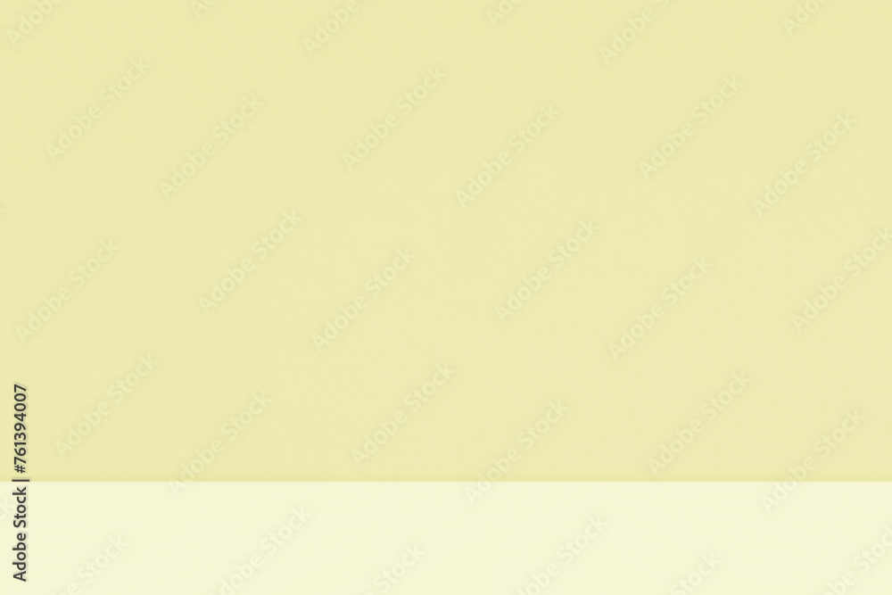 Empty yellow pastel room studio for product presentation. Cosmetic beauty showroom. Summer spring winter backdrop. Minimal Mock up. Empty yellow pastel room studio for product presentation. Cosmetic beauty showroom. Summer spring winter backdrop. Minimal Mock up.
