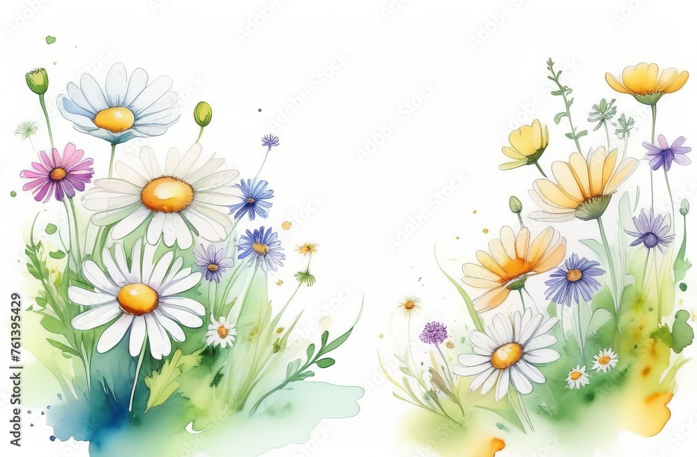 Obraz premium daisies in grass