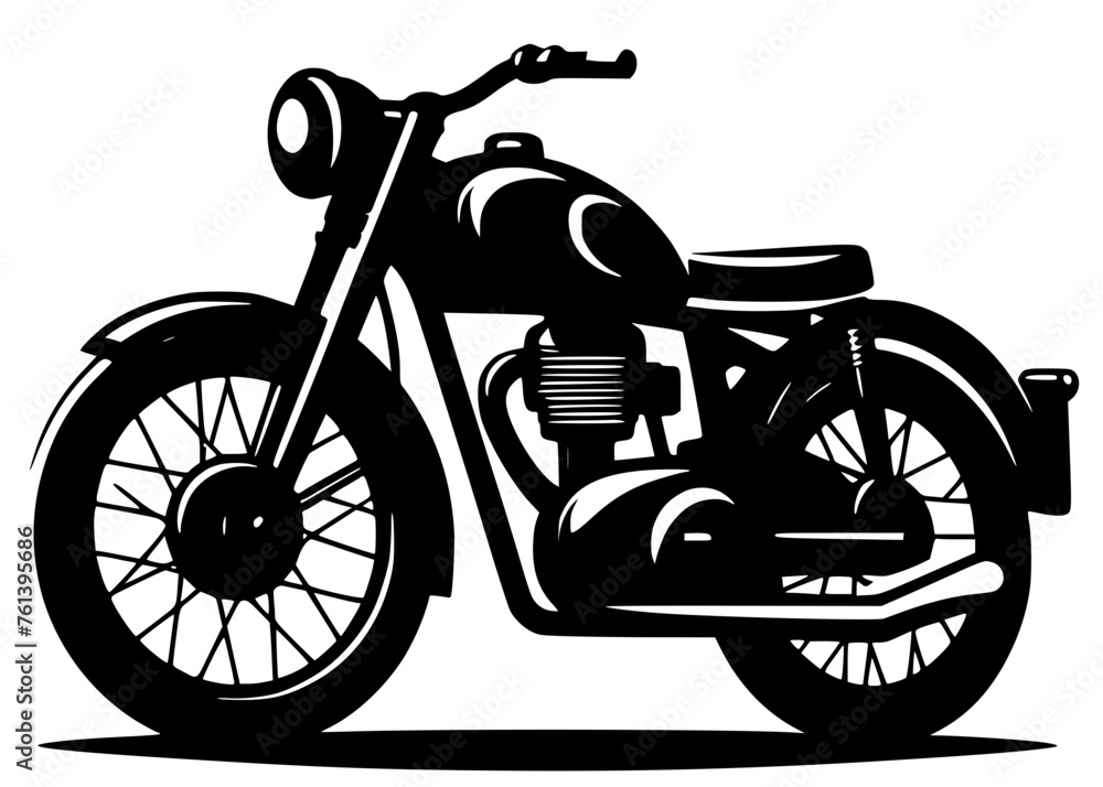 Fototapeta premium motorcycle isolated on white background