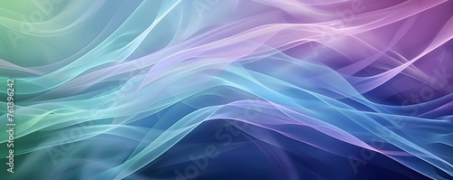 abstract background with smooth lines in blue, purple and green colors 