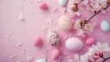 Easter Eggs and Cherry Blossoms