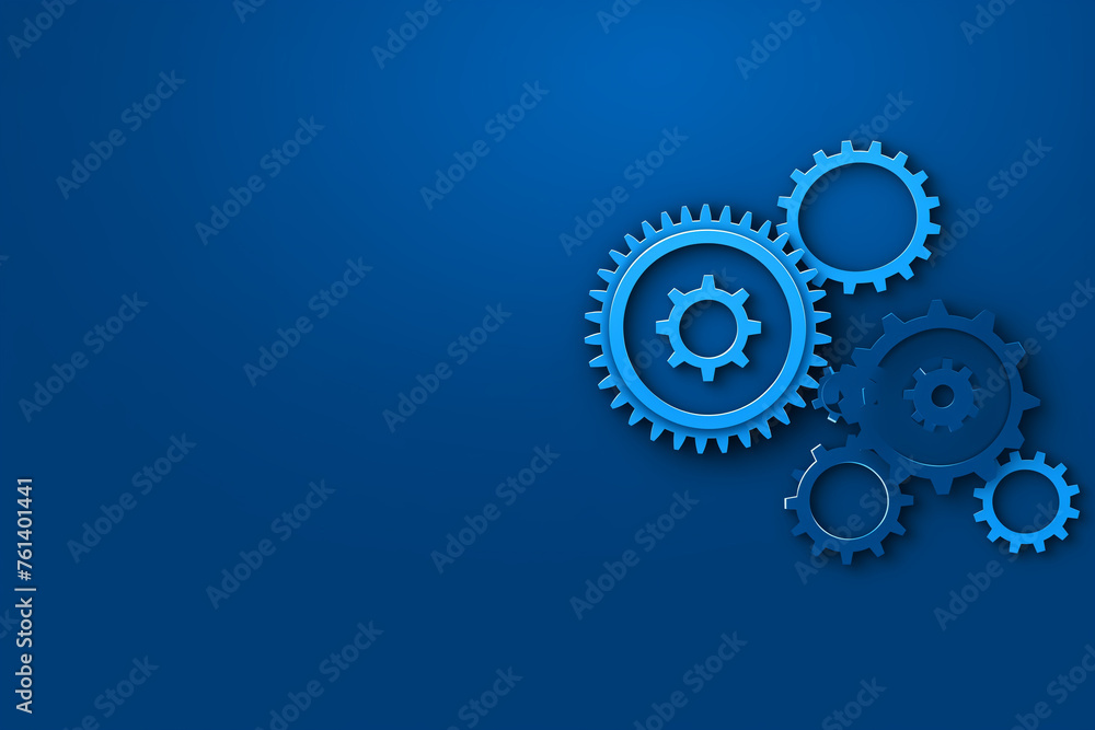 Abstract gear wheel mechanism background, machine and engineering tool equipment technology