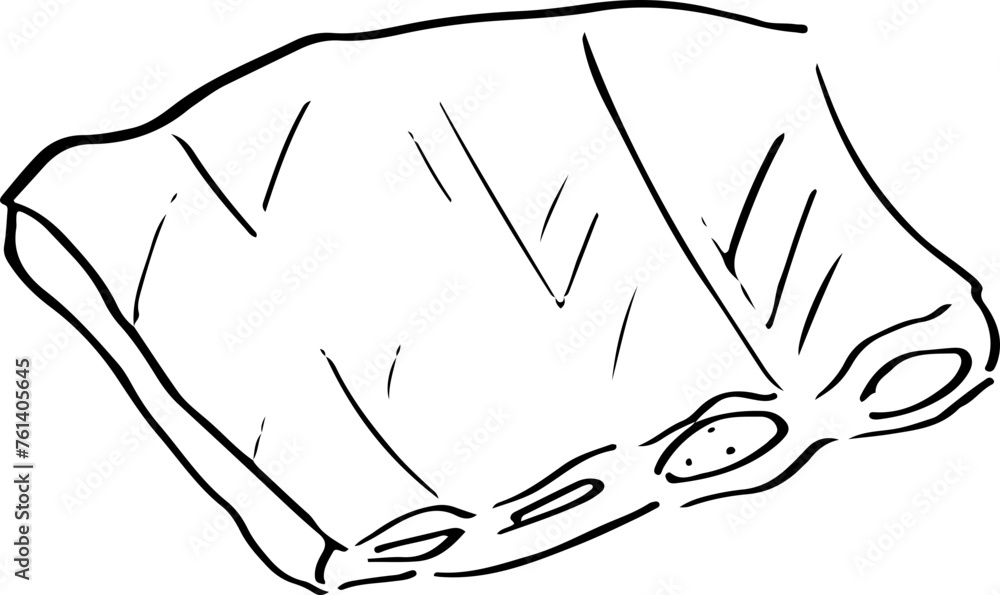 Pork ribs Sketch