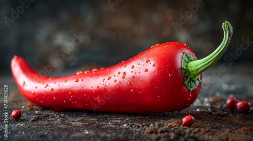Photography of beautyful perfect fresh pepper on clear background photo