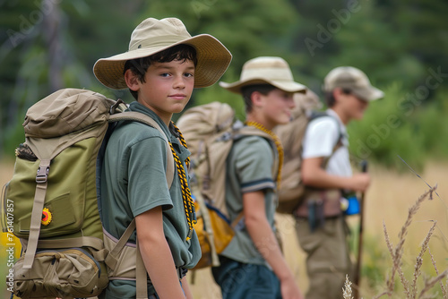 Scout Troop Ready for Summer Trekking Challenge © Davivd