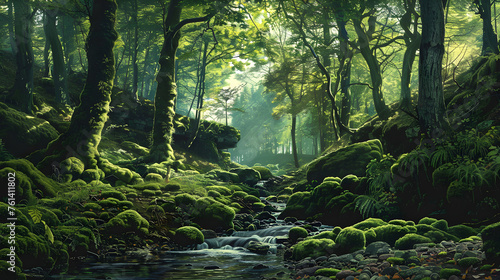 Immerse Yourself in the Timeless Tranquility of Nature's Lush Forest Labyrinth
