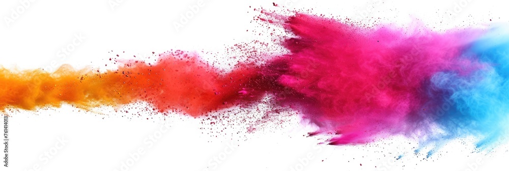 Happy Holi, Indian Festival of Color Celebration with Colorful Splashing Paint Background Happy Holi, Indian Festival of Color Celebration with Colorful Splashing Paint Background