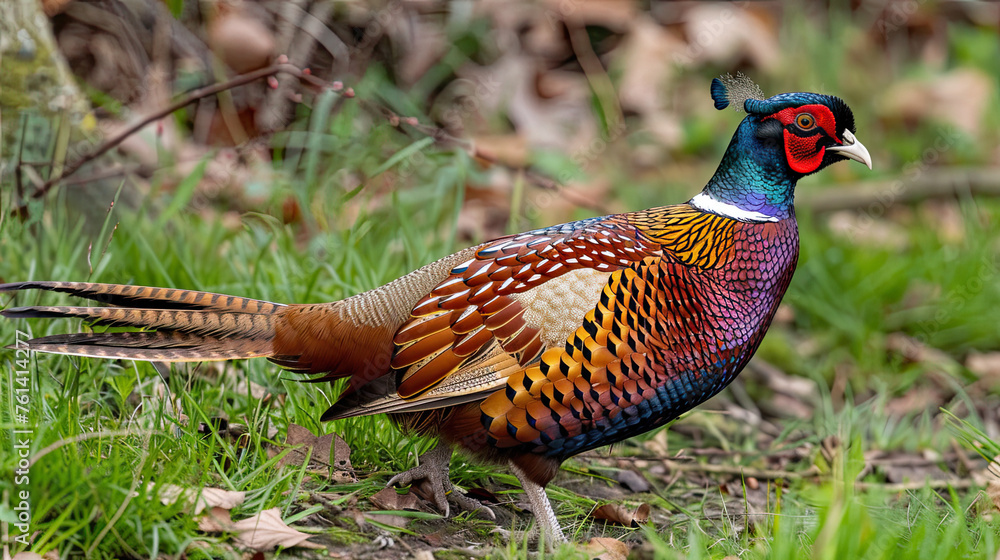 Fototapeta premium Ring necked pheasant