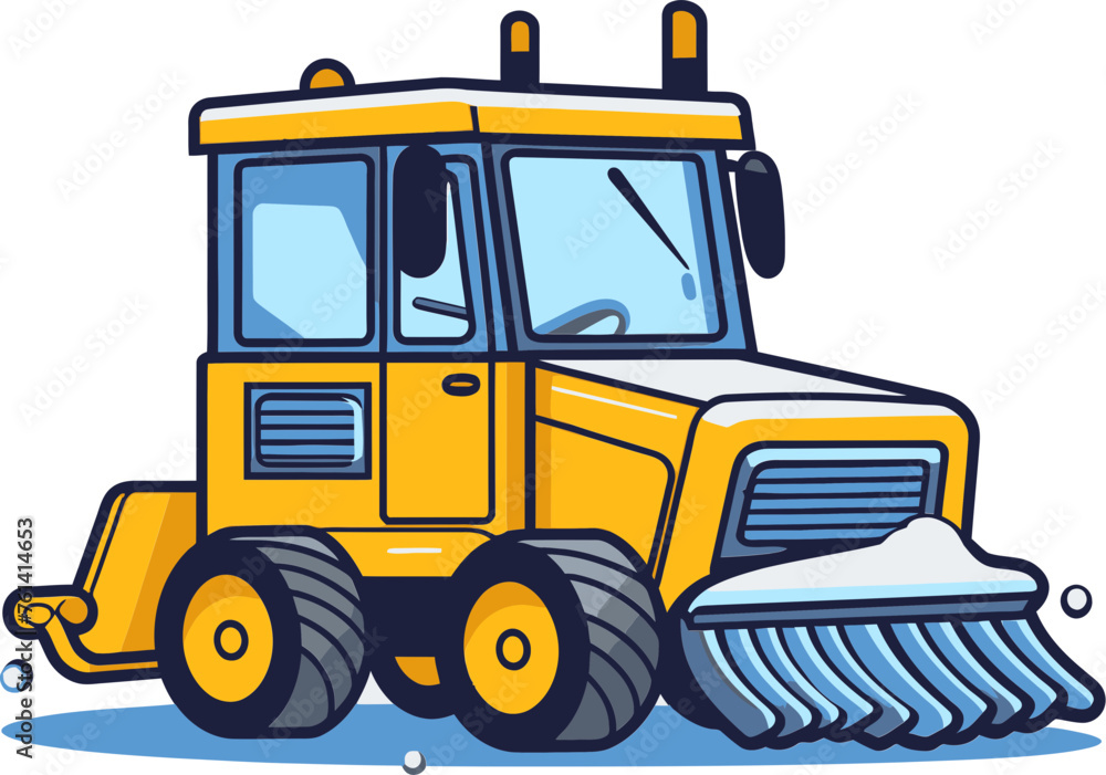 Snowplow Vector Illustration: Redefining Visual Communication