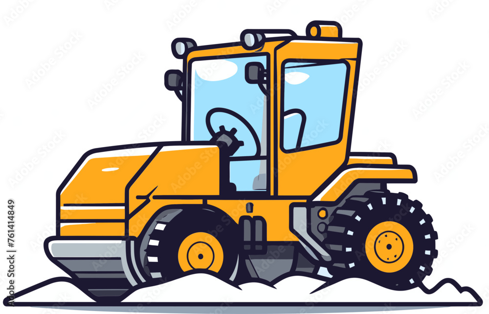Snowplow Vector Illustration: A Playground for Visual Experimentation