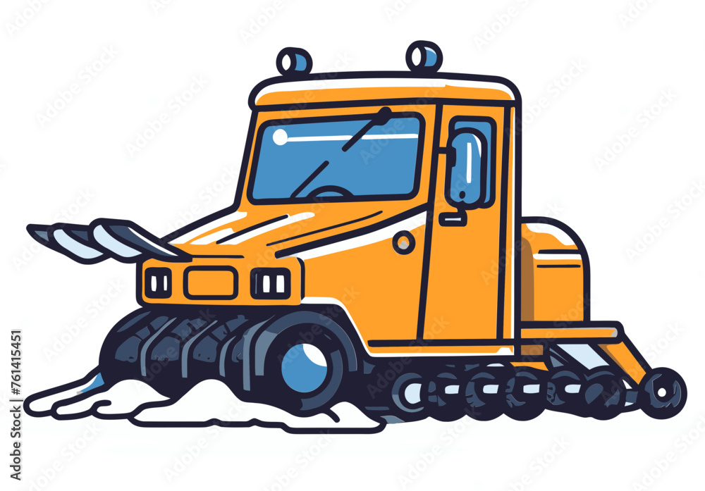 Snowplow Vector Illustration: A Gateway to Design Excellence
