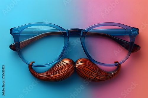 Glasses With Fake Moustache