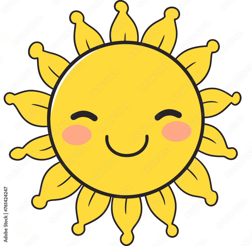 Sunny Spectrum Vector Illustration of Sun