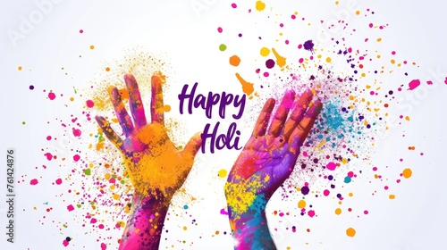 Colorful Holi Powder Celebration