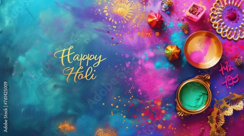 Vibrant Holi Colors Spreading Joy and Celebration