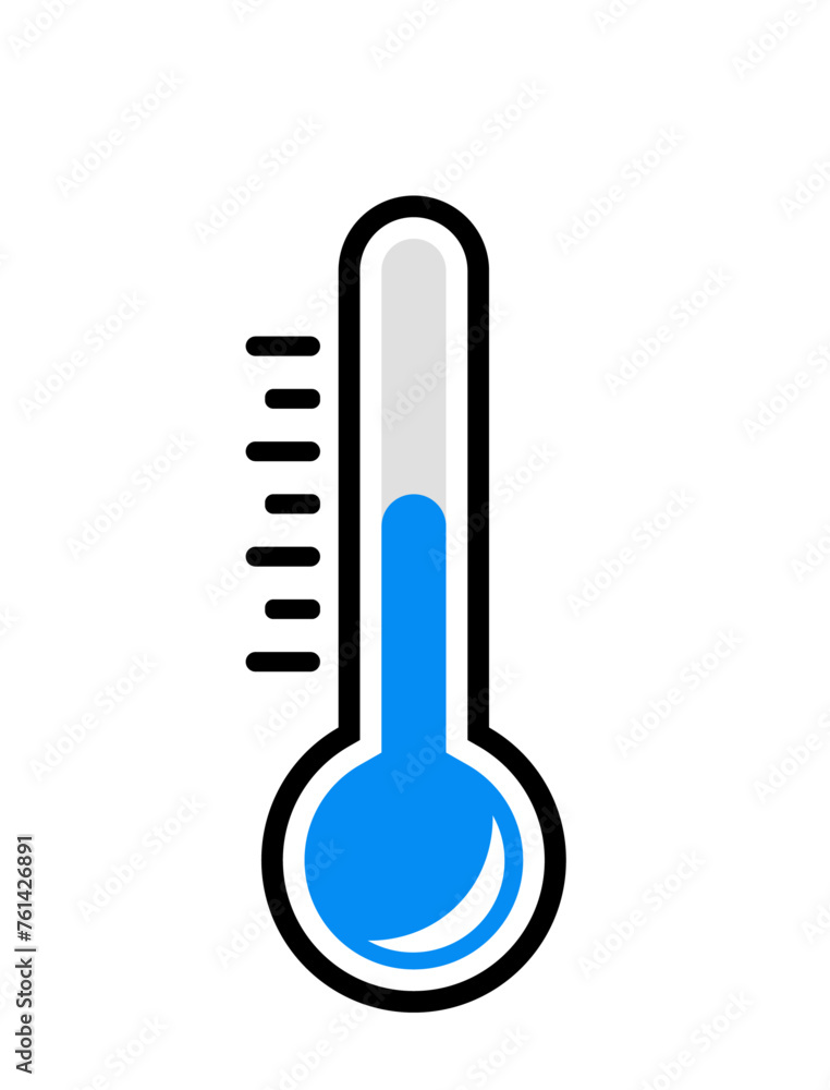 Thermometer cold icon vector Thermometer cold icon vector