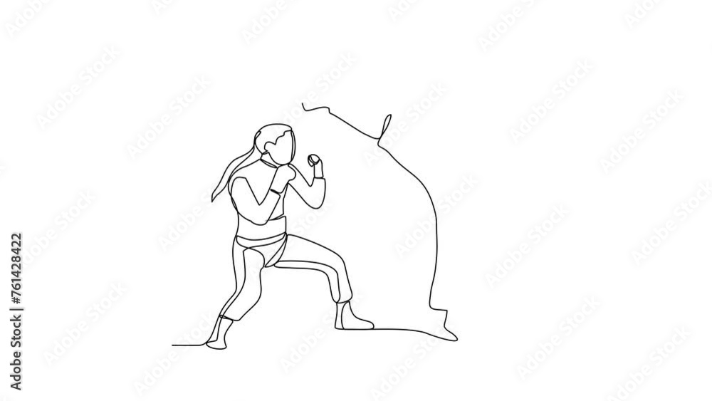 Animated self drawing of the Chinese fighter is fighting using his kung fu moves video illustration. Chinese kung fu fighter activity illustration in simple linear style video design concept. Animated self drawing of the Chinese fighter is fighting using his kung fu moves video illustration. Chinese kung fu fighter activity illustration in simple linear style video design concept.