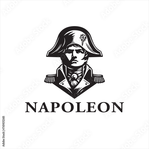 Foto Napoleon Historical Logo Design Isolated