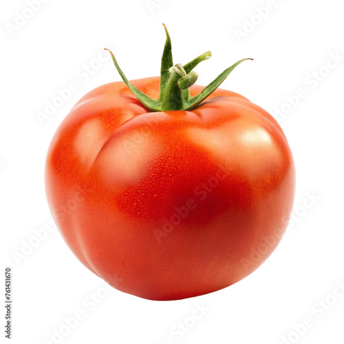 A fresh tomato isolated on Transparent background.