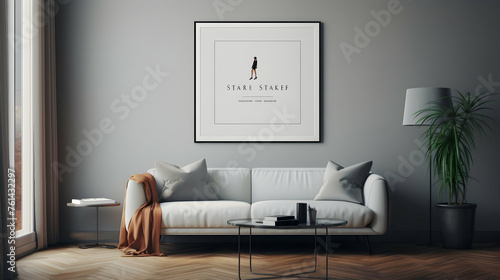 An elegant and minimalist poster banner with sleek typography and a subtle color palette