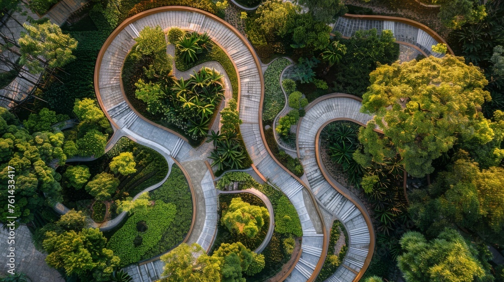 Lush Greenery Aerial Landscape