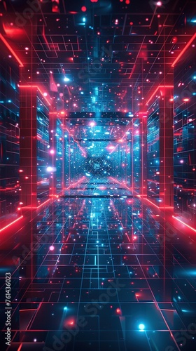 Ultra futurist tech abstract background.