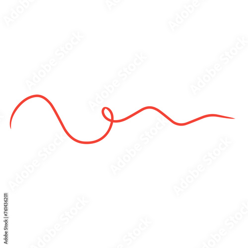 strands of red thread