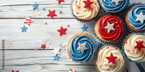 Fourth of July Cupcakes wit...