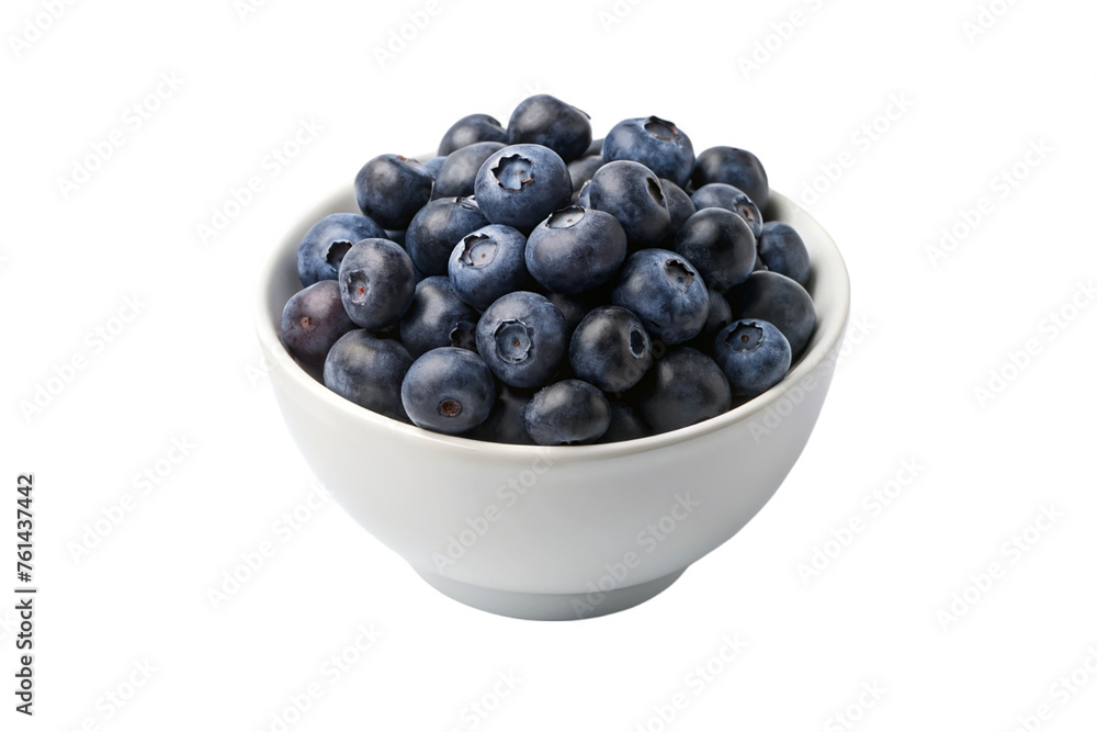 White bowl of blue berry. isolated on transparent background. White bowl of blue berry. isolated on transparent background.