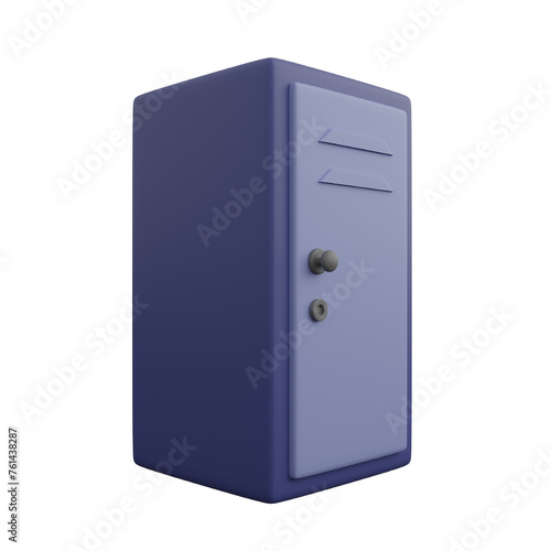 Locker Room 3D Rendering Vector