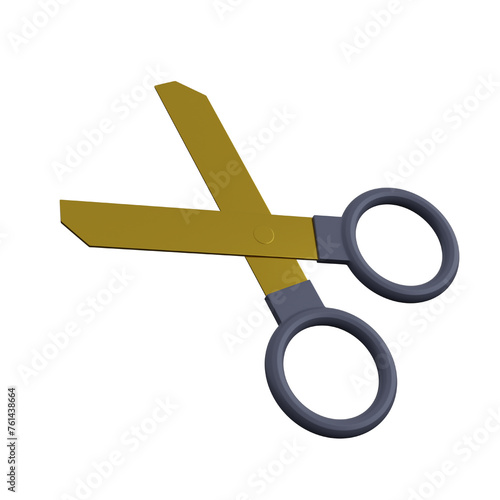 Scissor tool 3D render