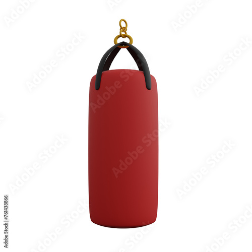 Punching Bag 3D Rendering Vector
