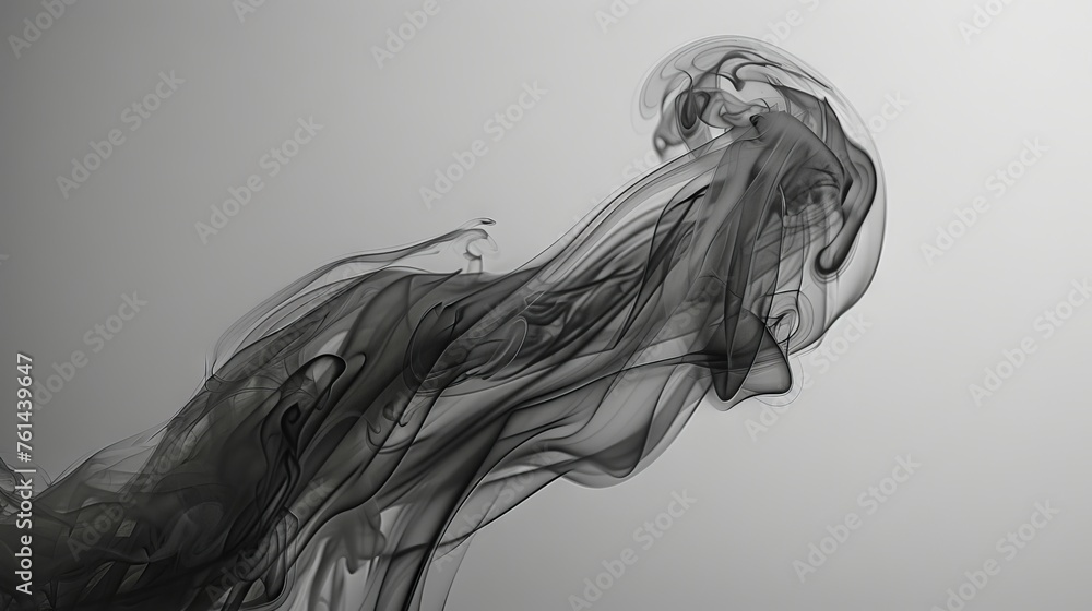 Fototapeta premium Monochrome Smoke Art
