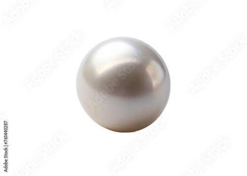 White pearl. isolated on transparent background.
