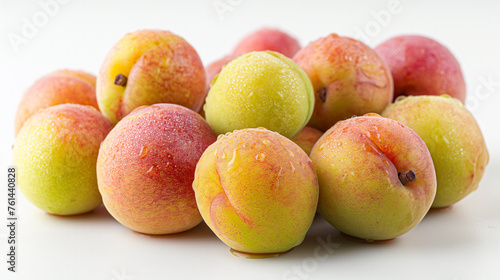 Peach isolated. Ripe sweet peach isolated on a white background. Fresh fruits.