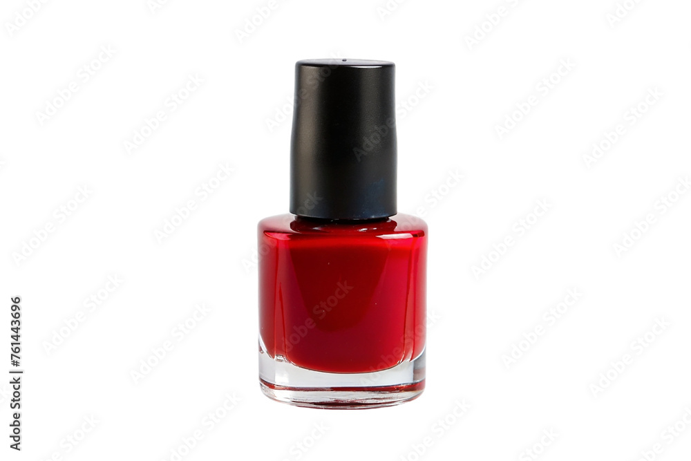 Red nail polish. isolated on transparent background. Red nail polish. isolated on transparent background.