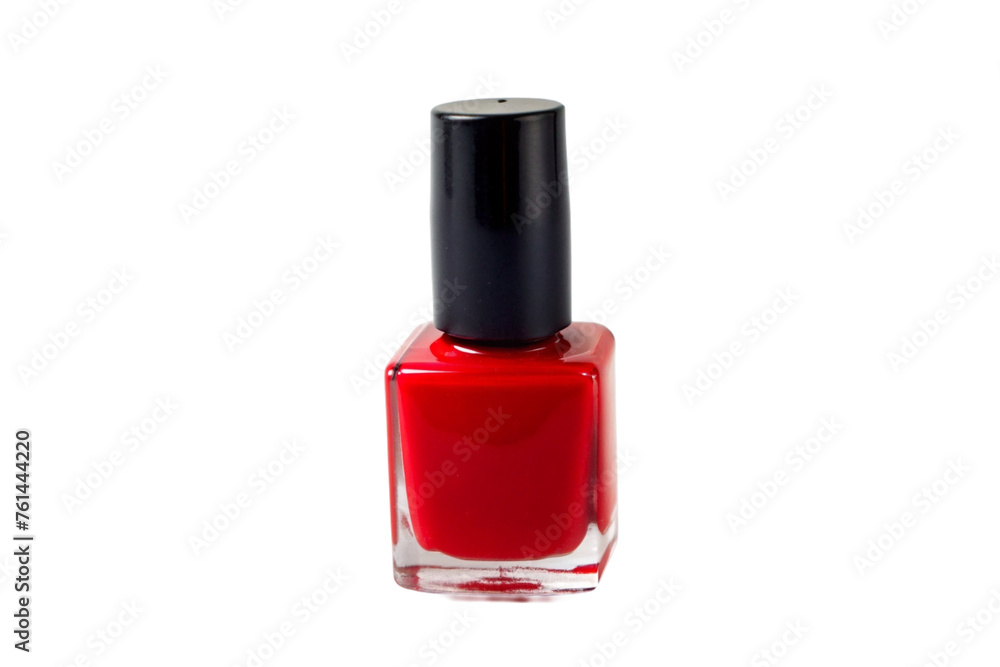 Red nail polish. isolated on transparent background. Red nail polish. isolated on transparent background.