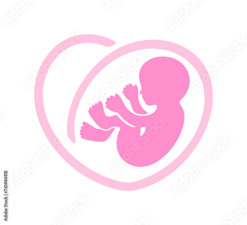 Konstfotografi Birth, pregnancy, baby in belly, embryo and human fetus