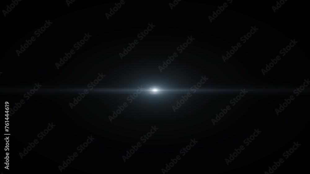 Loop center flickering glow white blue star rays lights optical lens flares shine long arm animation art on black abstract background. Loop center flickering glow white blue star rays lights optical lens flares shine long arm animation art on black abstract background.