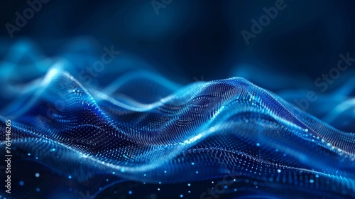 Digital Wave Particle Abstract