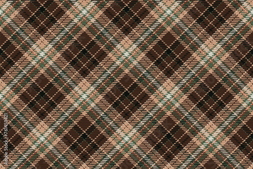 Seamless pattern of scottish tartan plaid. Repeatable background with check fabric texture. Vector backdrop striped textile print.