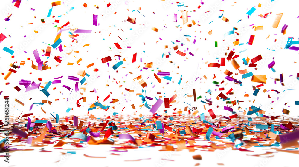 Fototapeta premium confetti color on transparent background