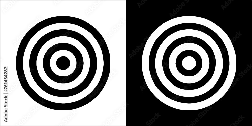Illustration vector graphics of target shooting icon Illustration vector graphics of target shooting icon