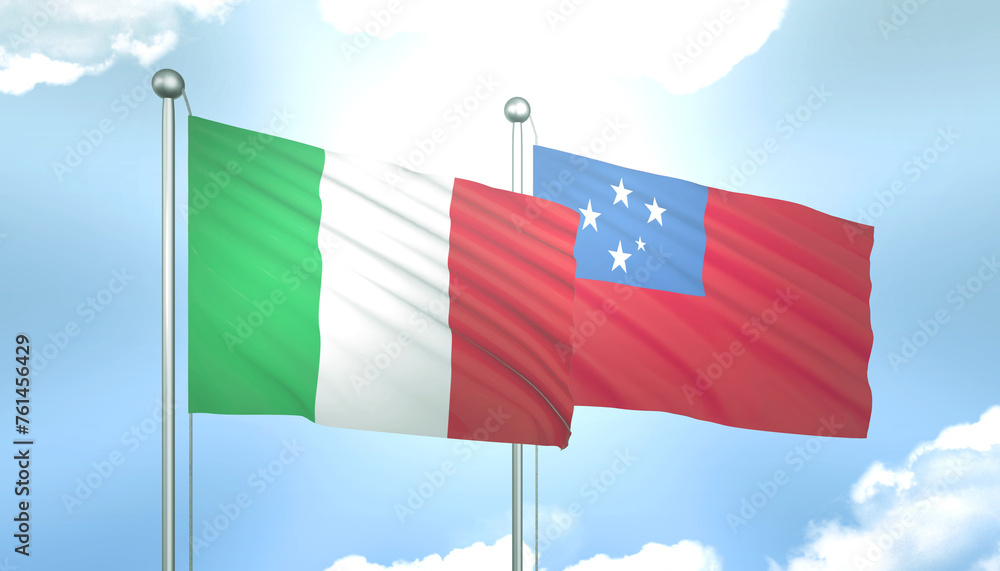 Italy and Samoa Flag Together A Concept of Relations Italy and Samoa Flag Together A Concept of Relations