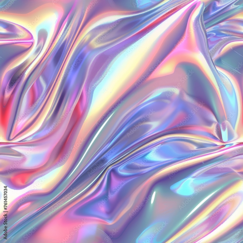 Vivid liquid-like metallic folds, reflecting an array of colors for a mesmerizing, abstract look. Perfect for dynamic and modern creative projects. Vivid liquid-like metallic folds, reflecting an array of colors for a mesmerizing, abstract look. Perfect for dynamic and modern creative projects.