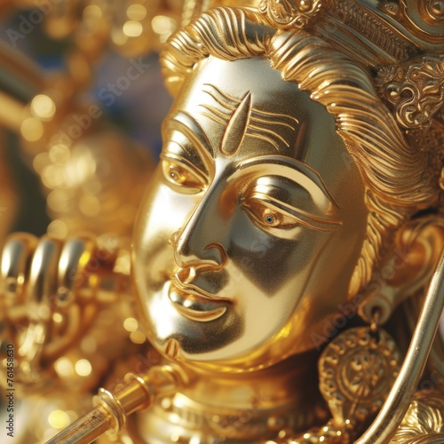Golden Deity of Lord Vishnu